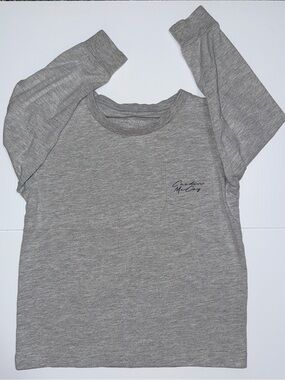 Kids' Gray Long Sleeve Crewneck Tee